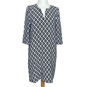 Everly Dress Size Medium Black and White Diamond Print